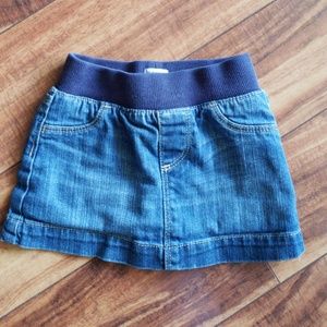 Denim skort